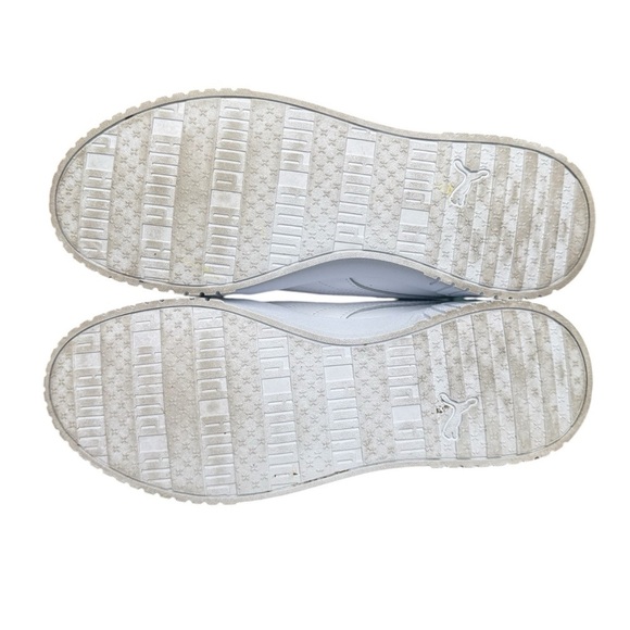 Puma Carina 2.0 Mid Sneakers White Silver Leather US Woman’s Size: 8.5 - Picture 9 of 10